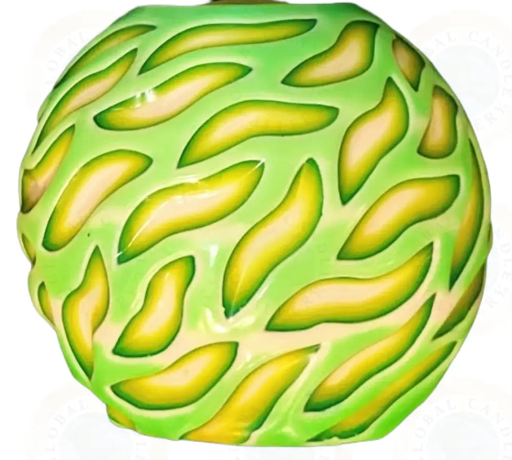 Art Deco Curved Monotone Green