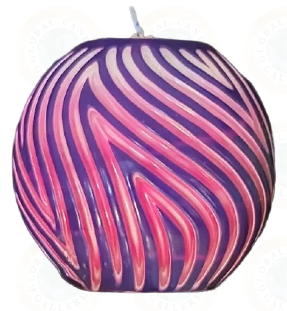 Art Deco - Line Illusion Dark Purple with Pink illumination