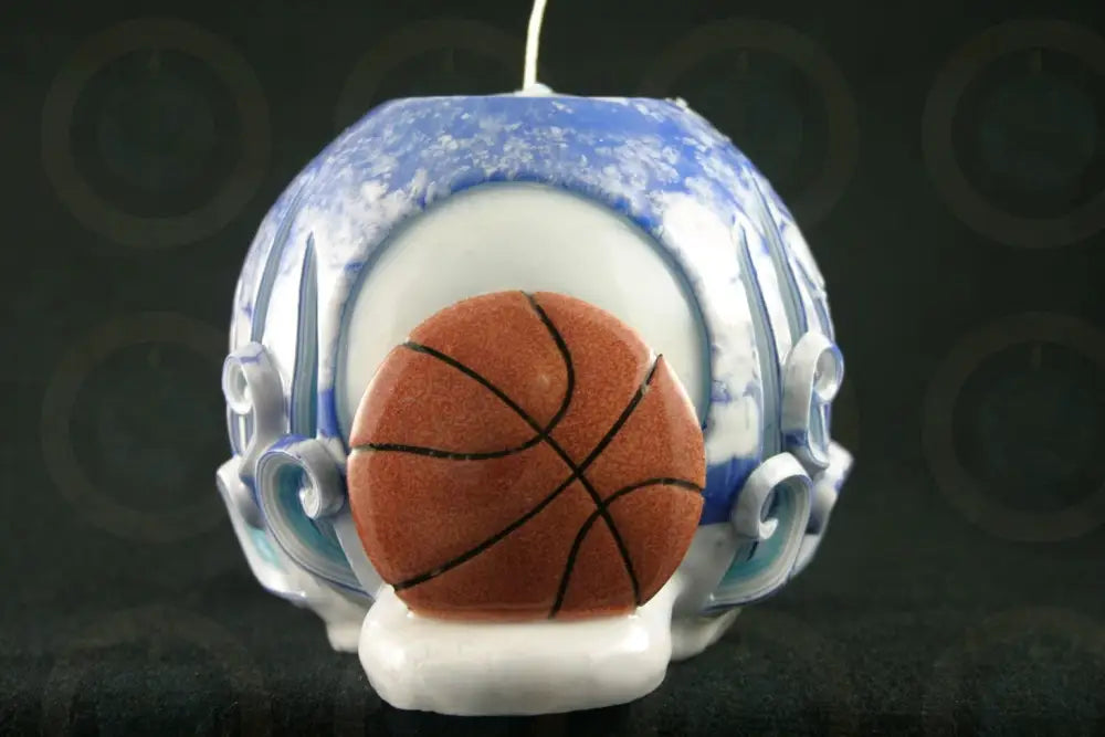 Basketball Candle White Candle