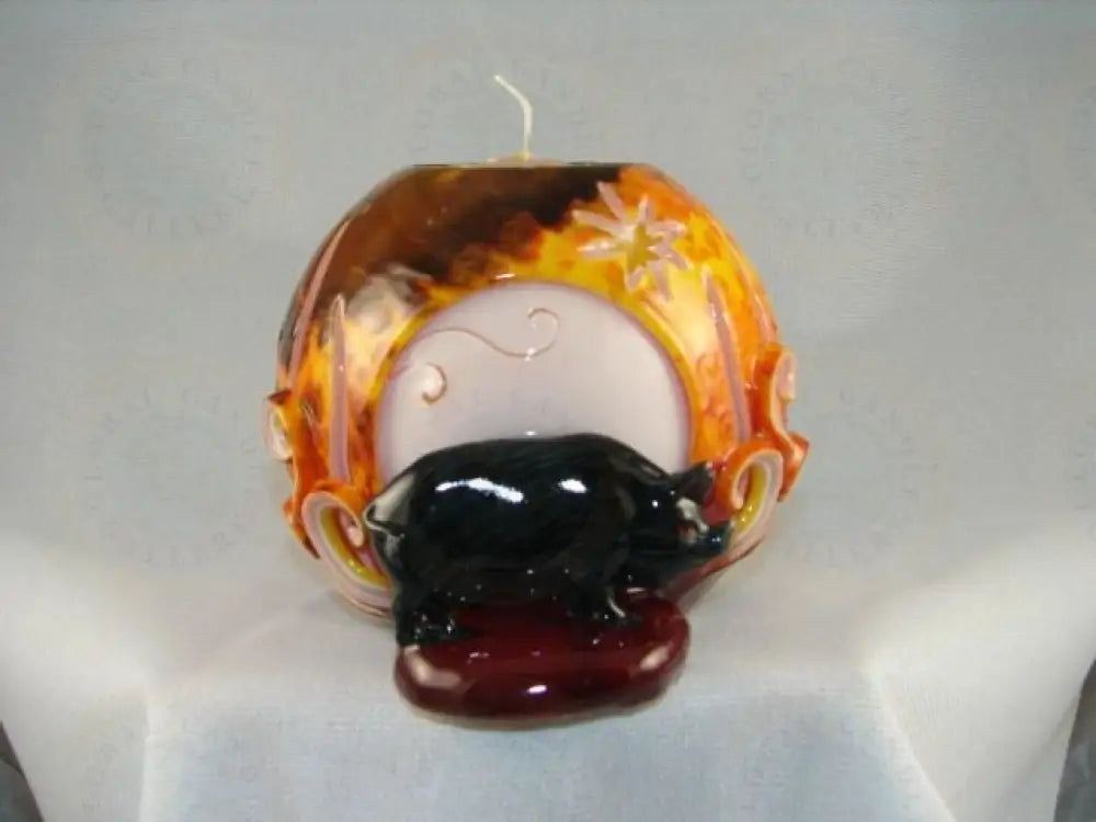 Black Pig Candle