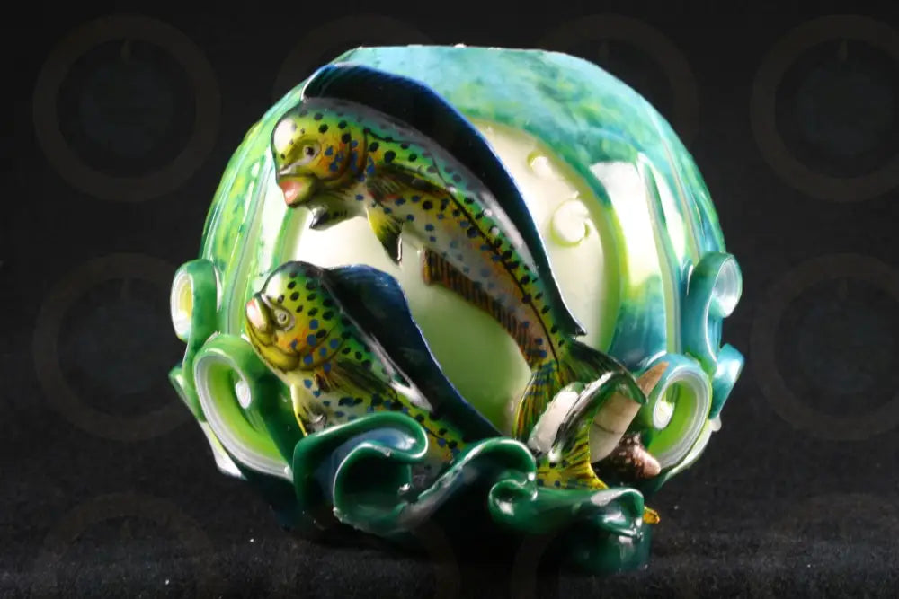 Dolphin Fish in the Sea Candle