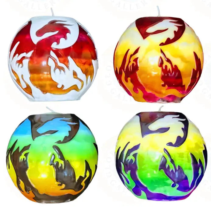 Dragon with Flames