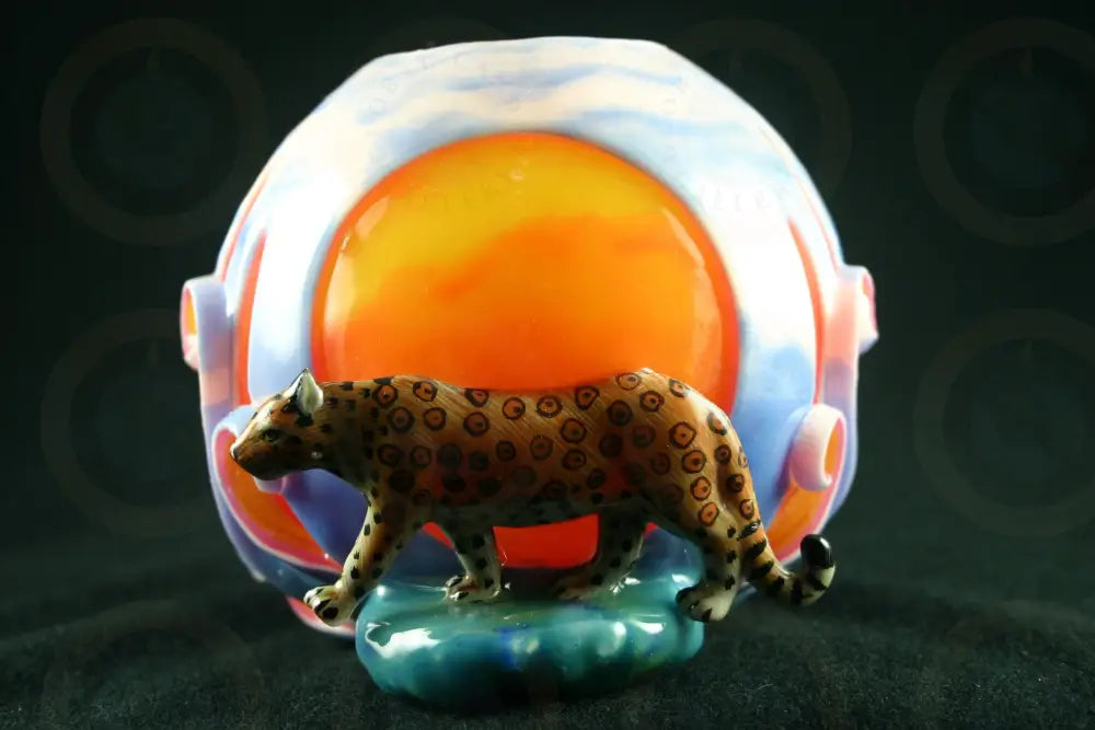 Leopard Candle