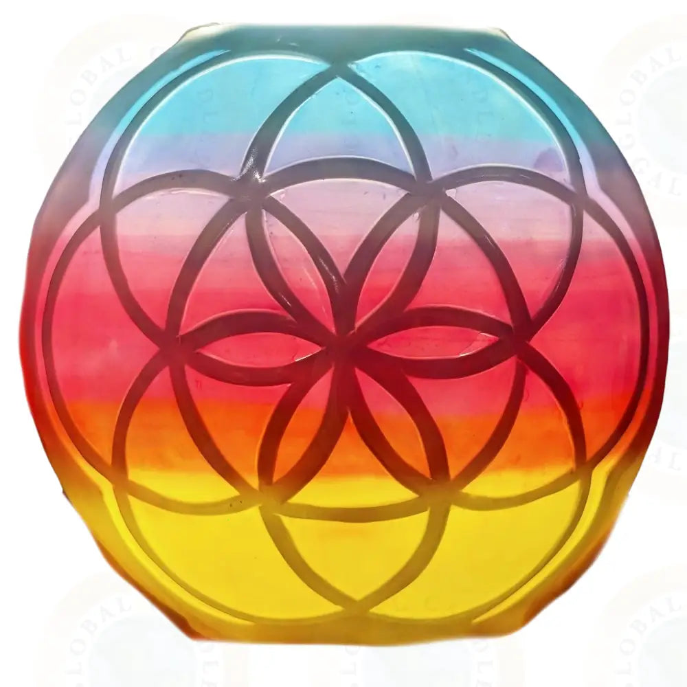 Seed Of Life Multicolor and White