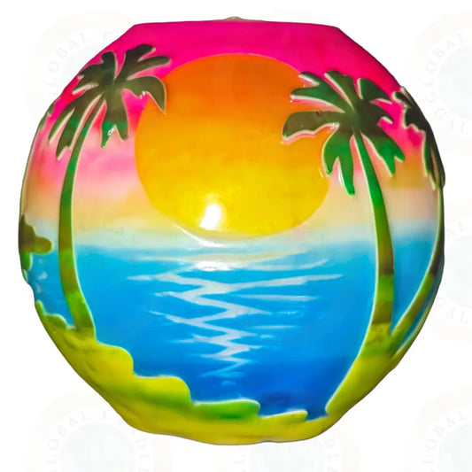 Tropical Landscape Sunset Sunset with Pink Sky