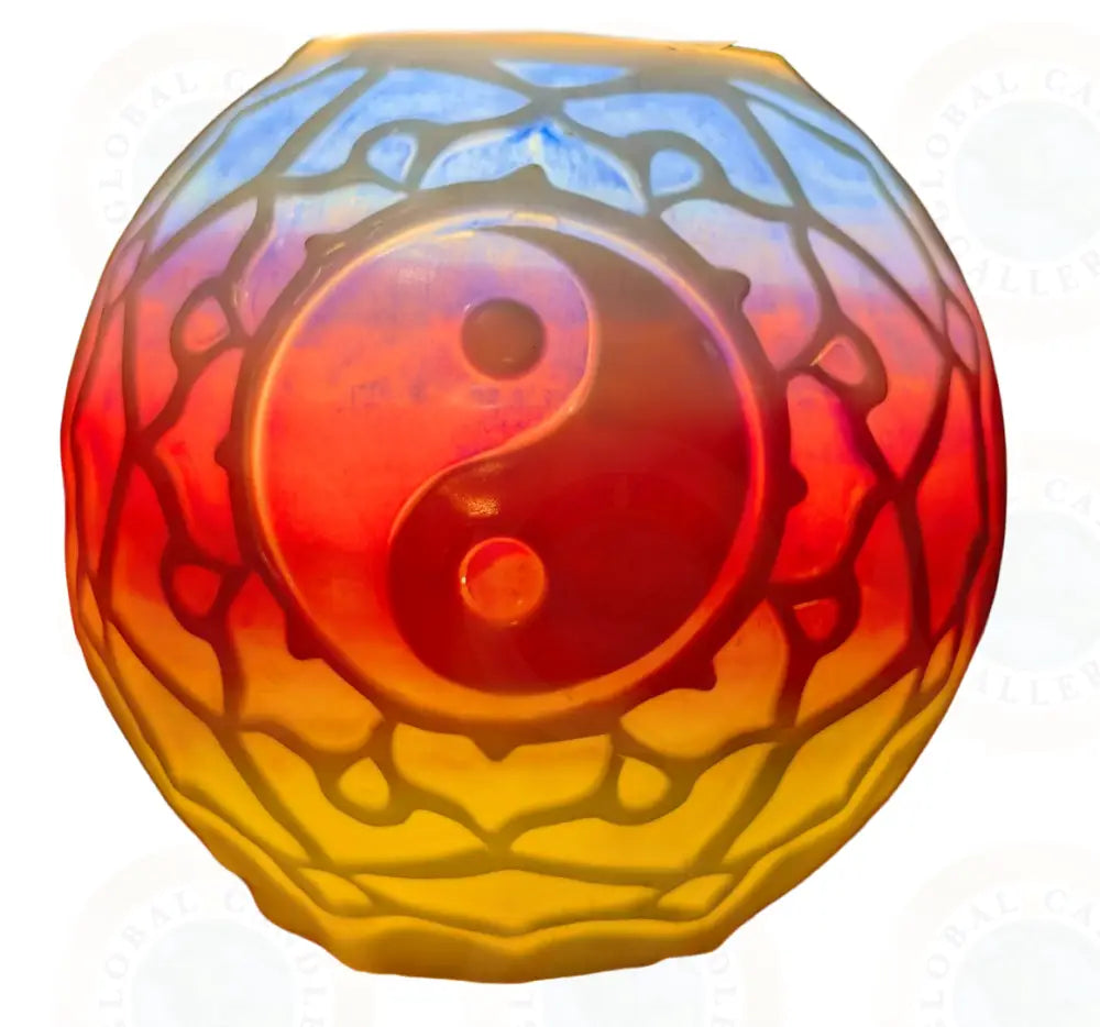 Yin Yang Mandala White & Multicolor