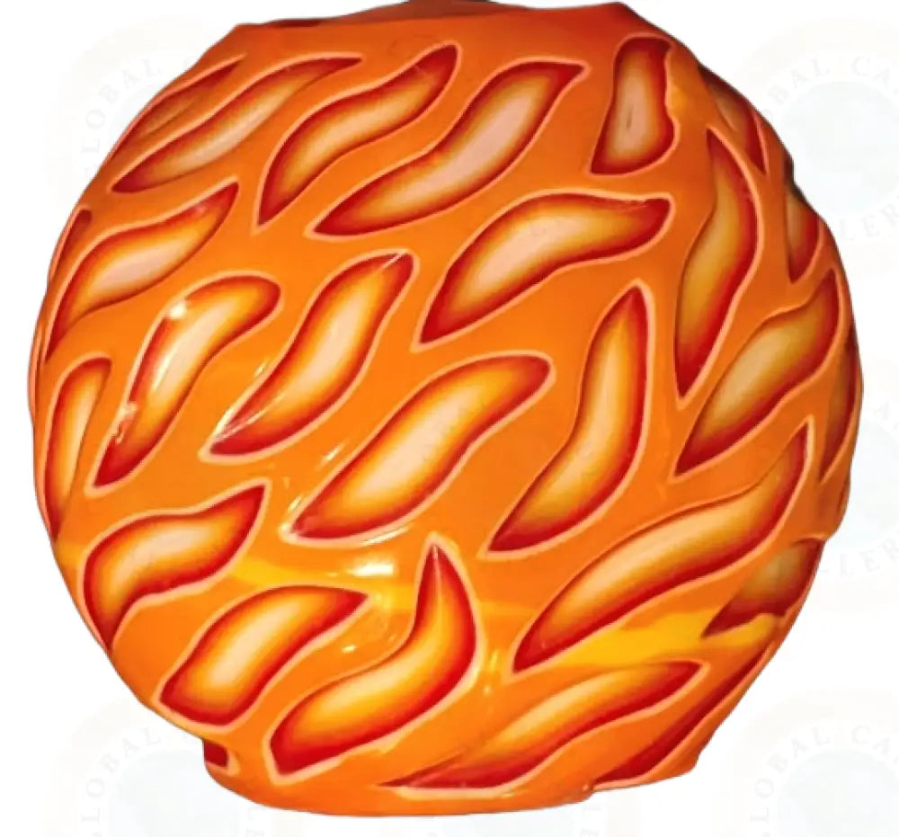 Art Deco Curved Monotone Yellow Orange Red