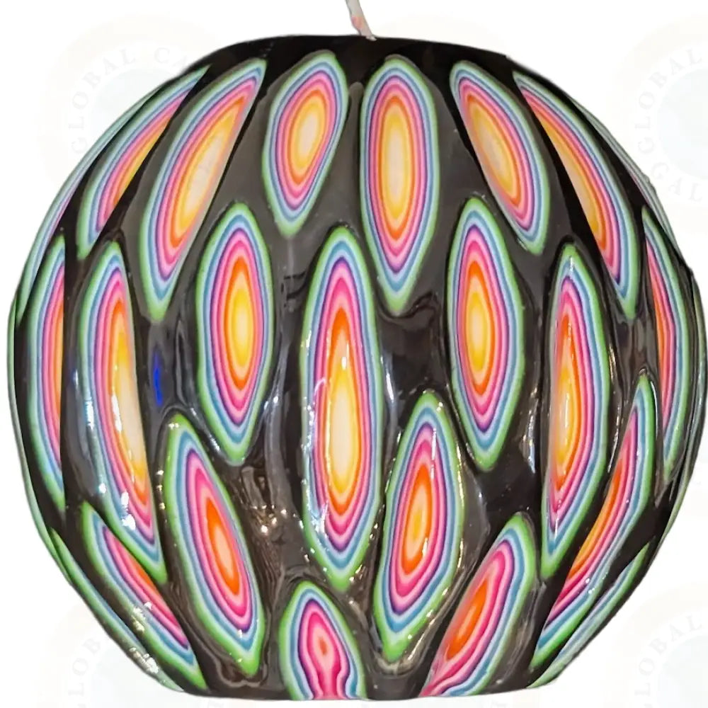 Art Deco Multicolor Straight Multicolor & Black