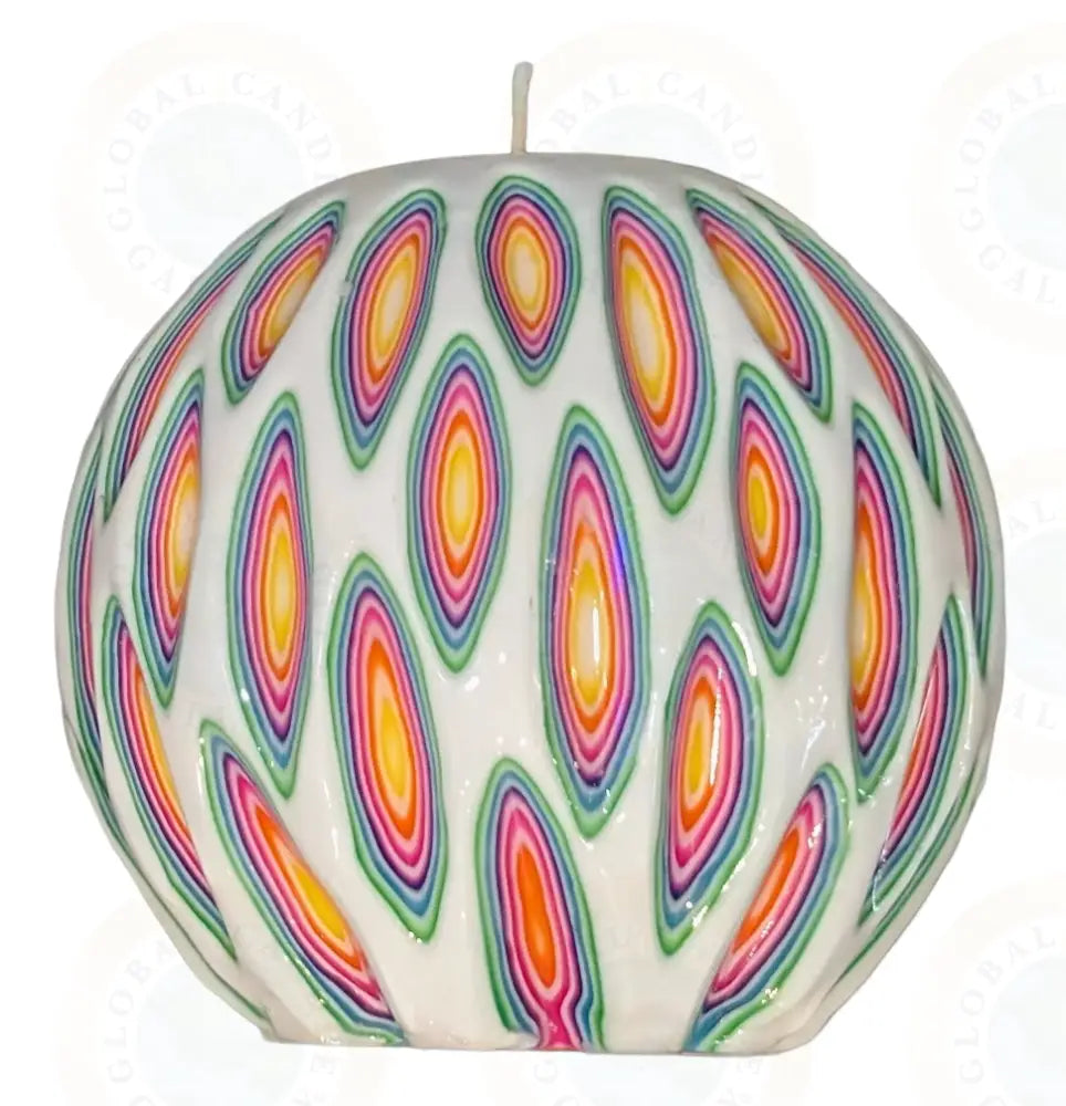 Art Deco Multicolor Straight Multicolor & White