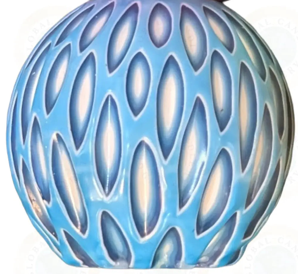 Art Deco Straight Monotone Blue