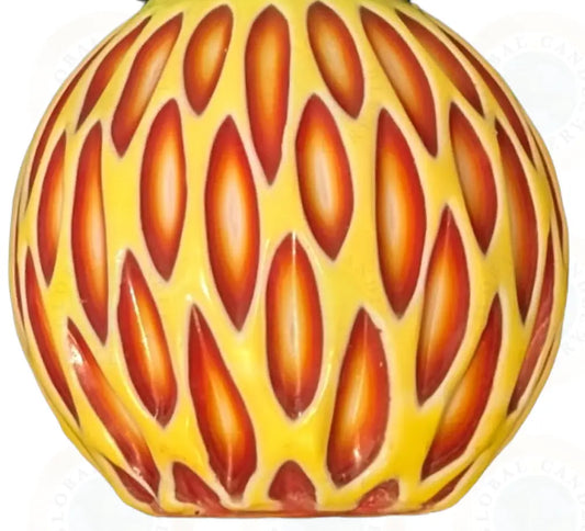 Art Deco Straight Monotone Yellow Orange Red