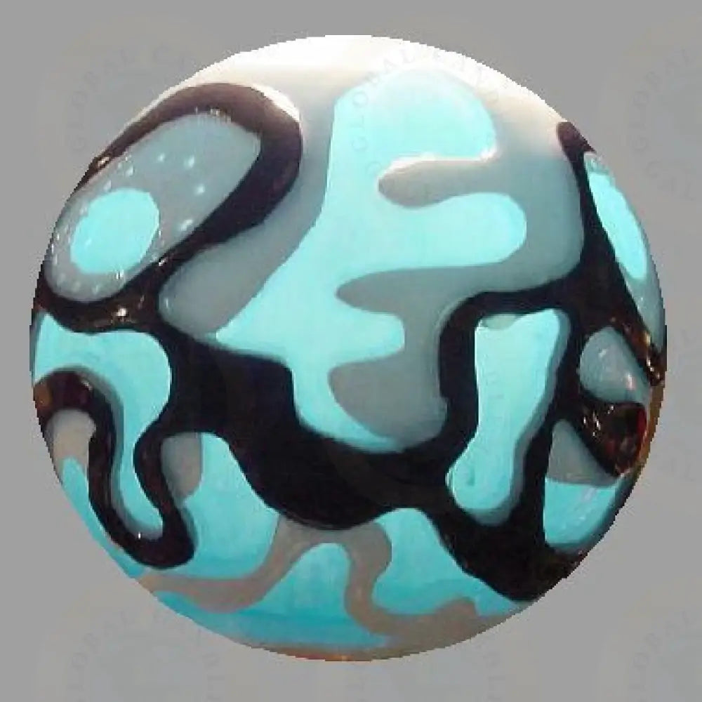 Atomic Asteroid Blue Ameoba Orbit Candle