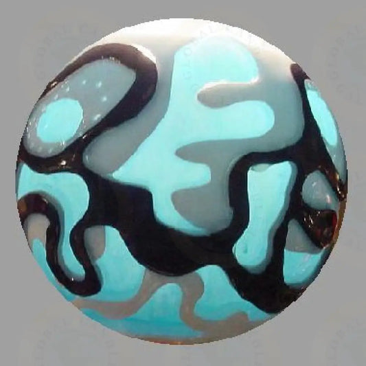 Atomic Asteroid Blue Ameoba Orbit Candle