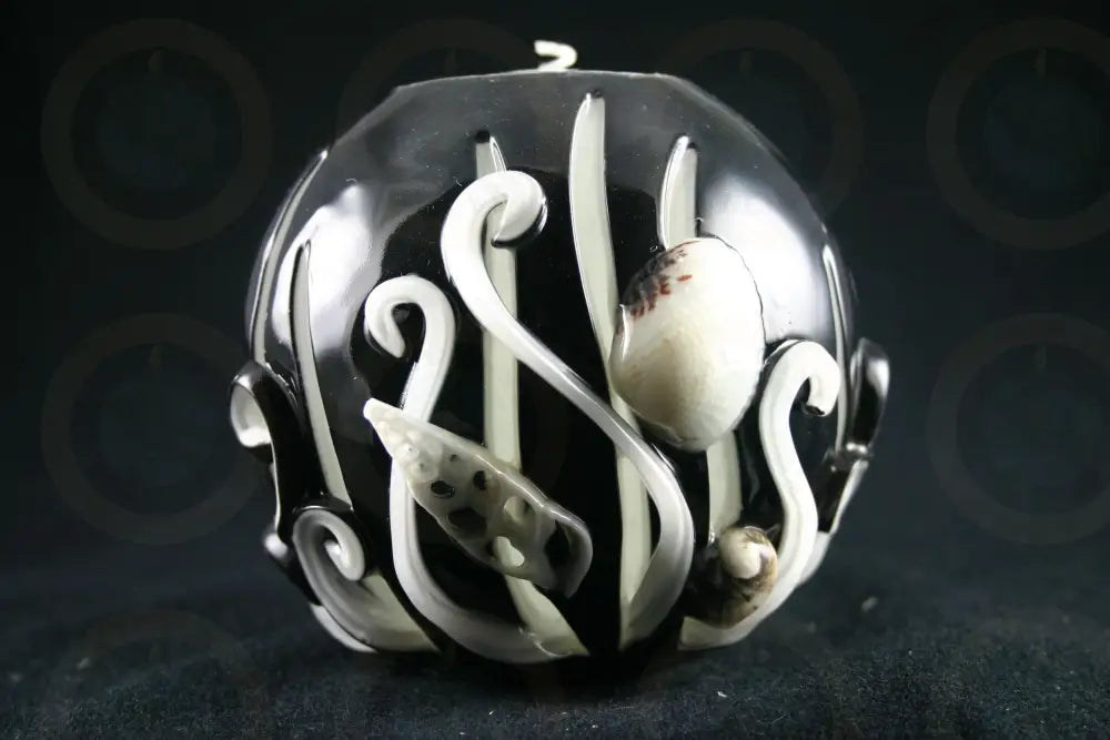 Black Shell Ball Candle