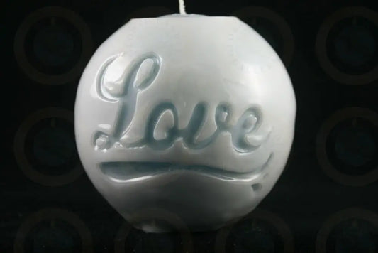 Blue Love Candle