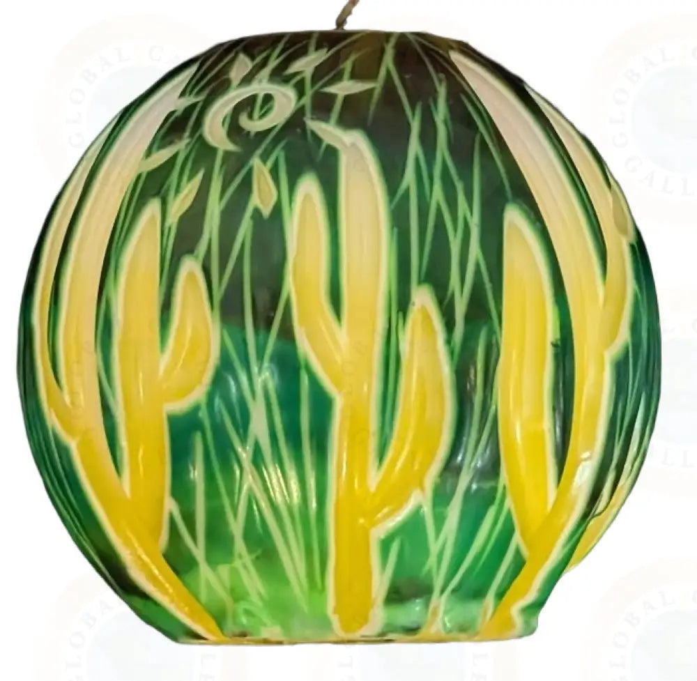 Cactus (Wood/Coconut) Green & Yellow