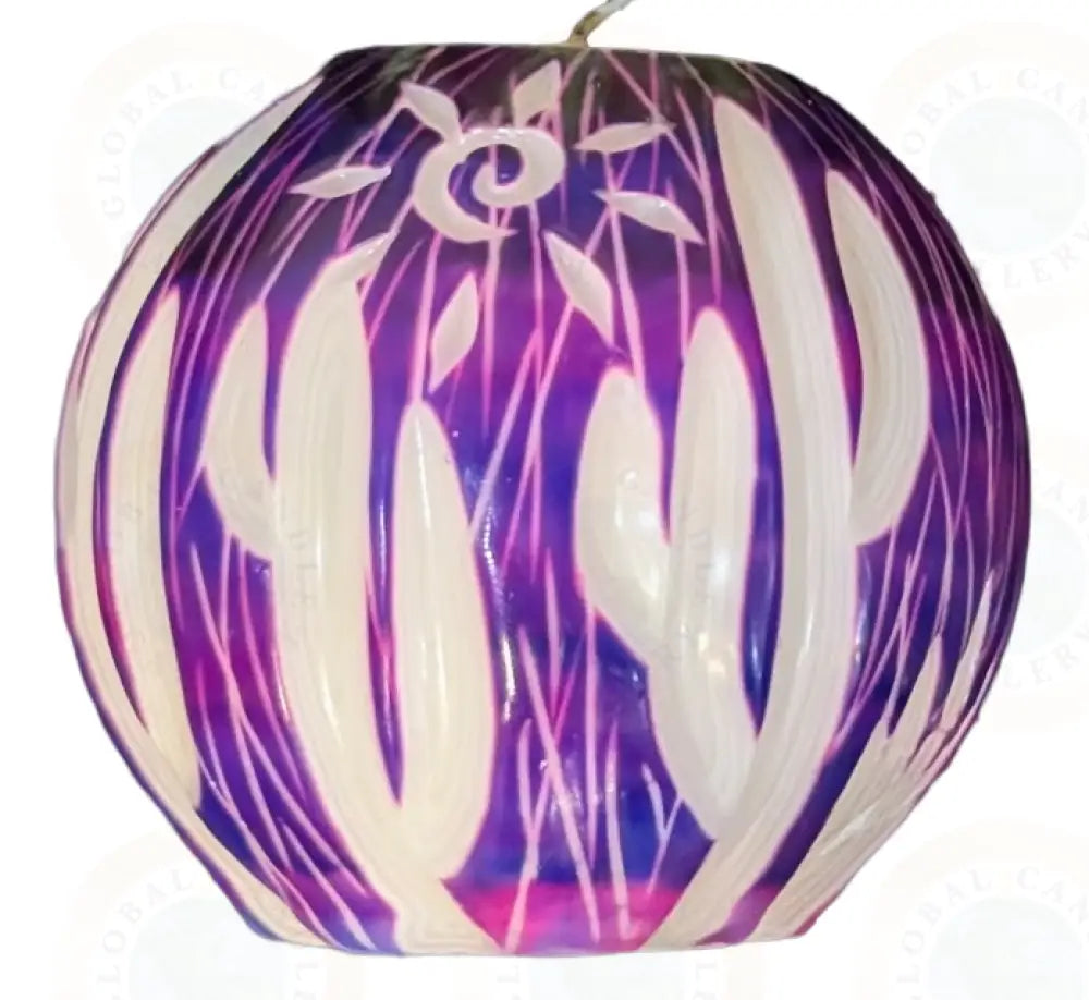 Cactus (Wood/Coconut) Purple & White