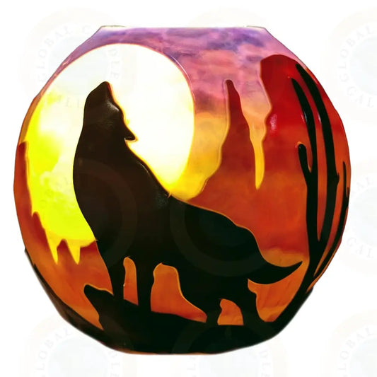 Coyote in Southwest Lands Moonrise