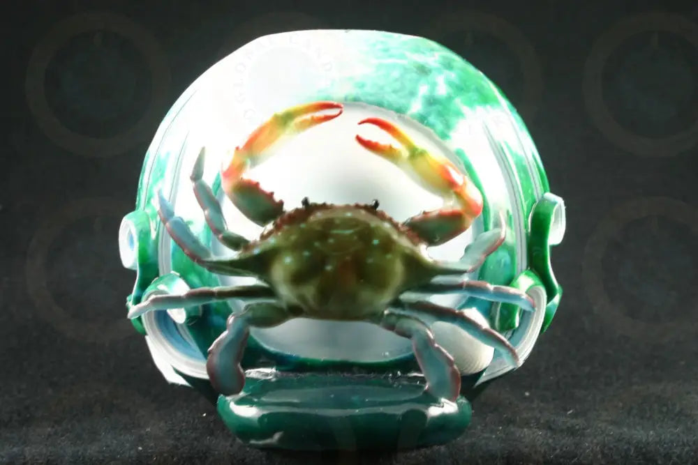 Crab Green Moon Candle