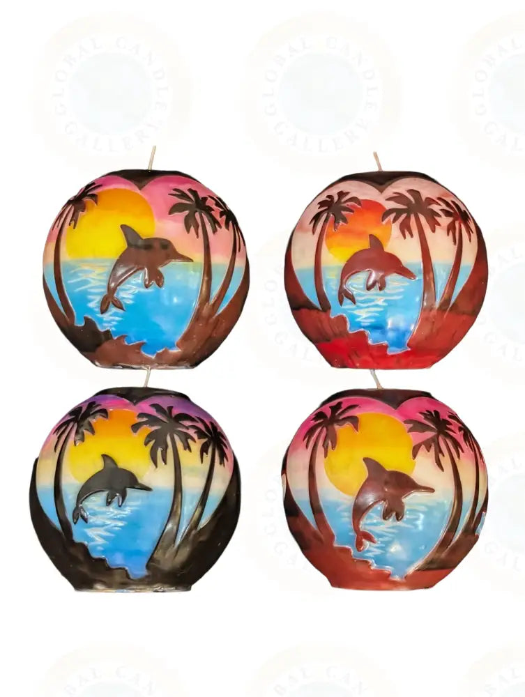 Dolphin in Tropical Sunset