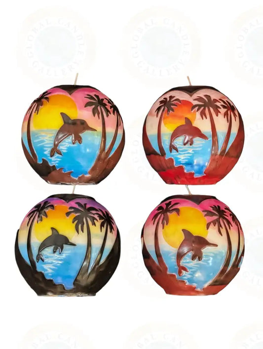 Dolphin in Tropical Sunset