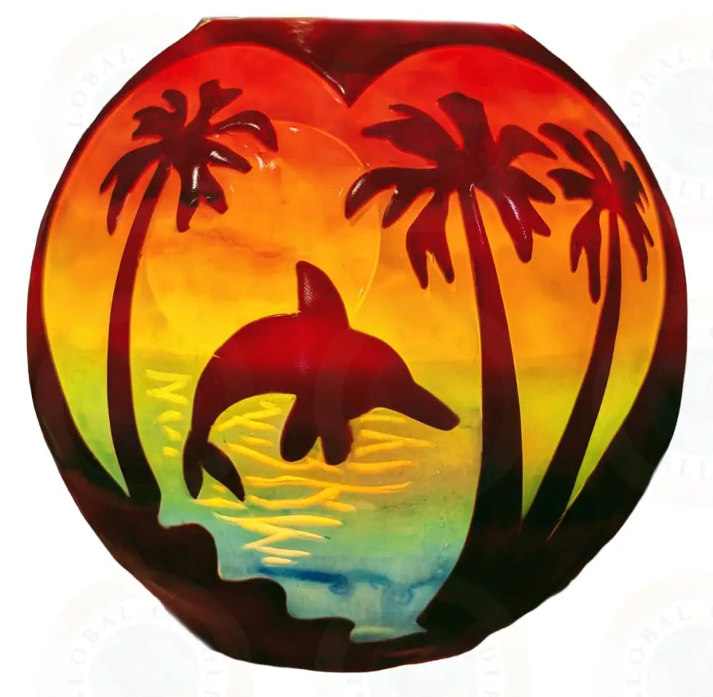 Dolphin in Tropical Sunset Brown