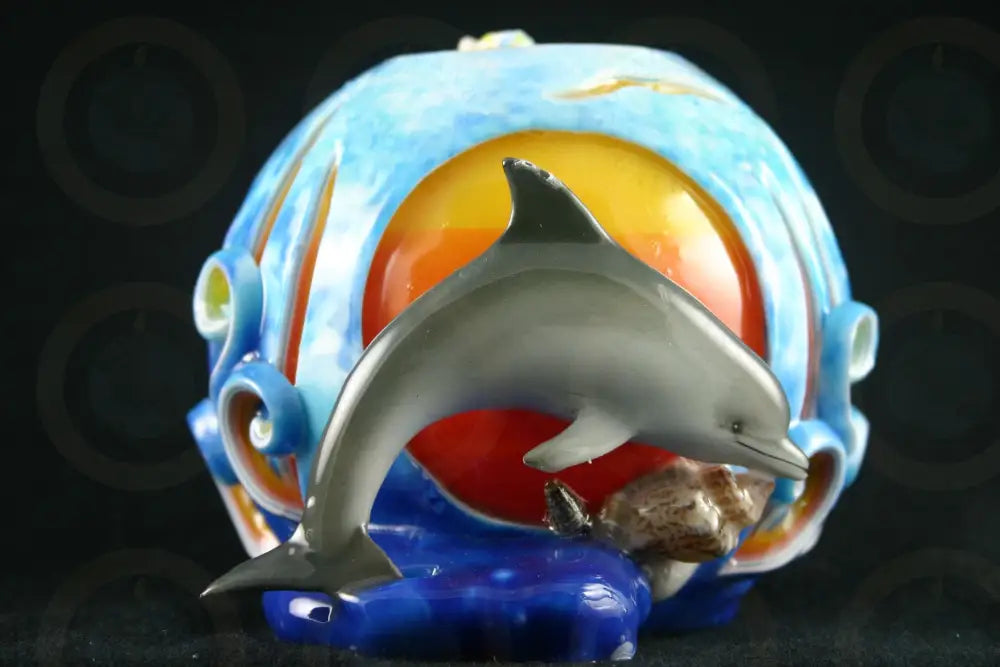 Dolphin Loves Sun and Waves Candle