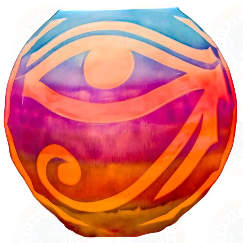 Eye of Ra with Ankh Multicolor & Blue