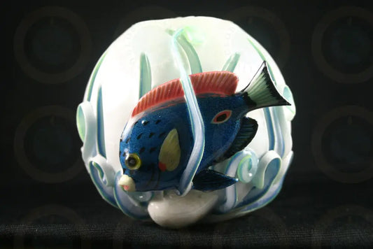 Funny Tropical Fish in Sea Candle