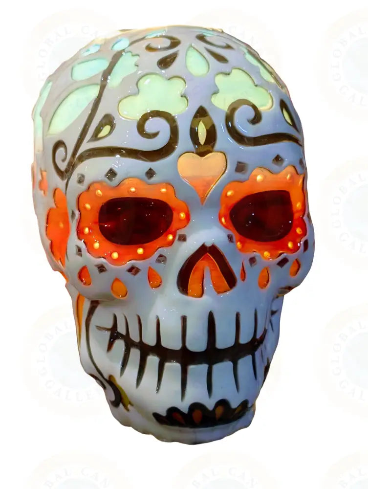 Large Decorative Flower Skull