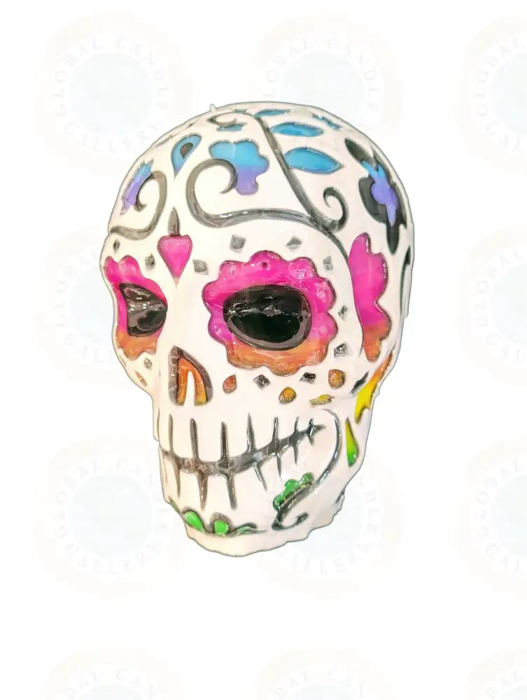Large Decorative Flower Skull