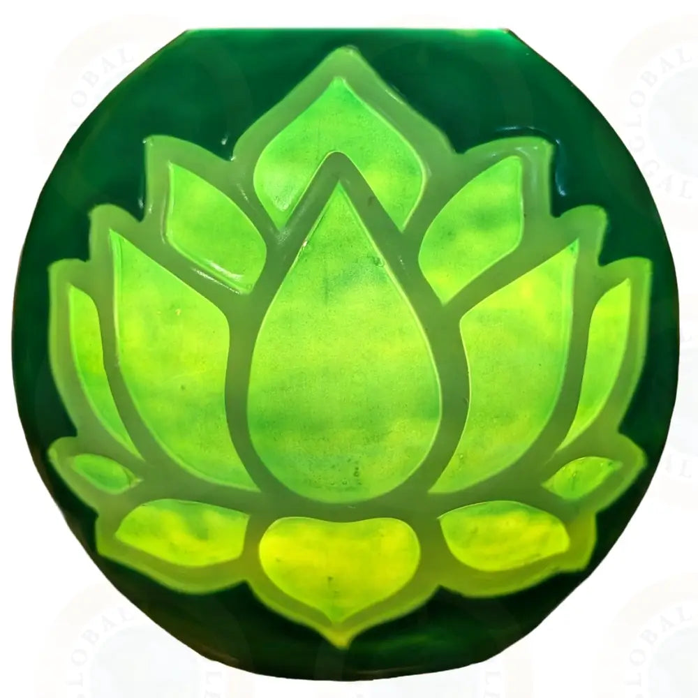 Lotus Flower Green Monotone