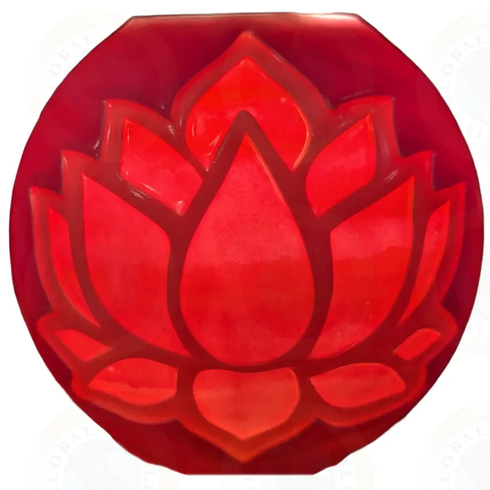 Lotus Flower Pink Red Monotone