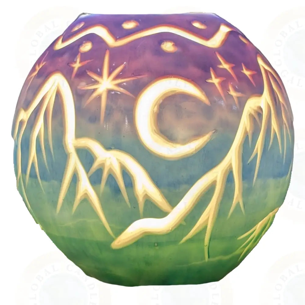 Mountains (Carved) Multicolor and White
