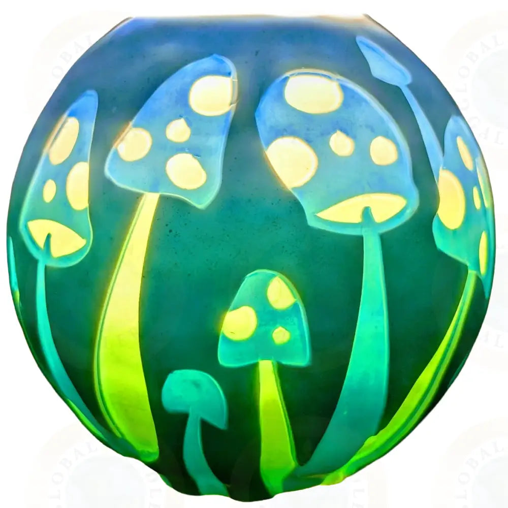 Mushrooms Blue Green White