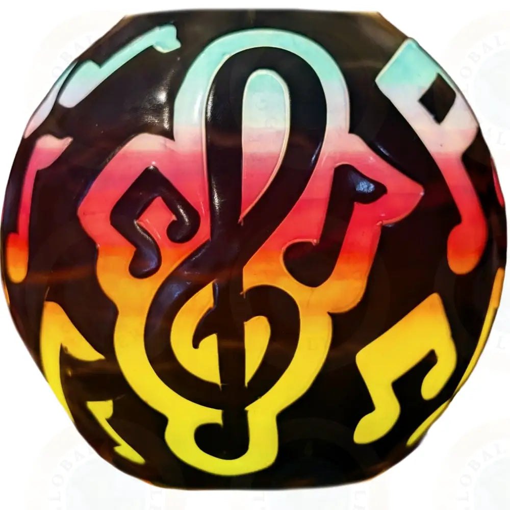 Music Notes Black with Multicolor design