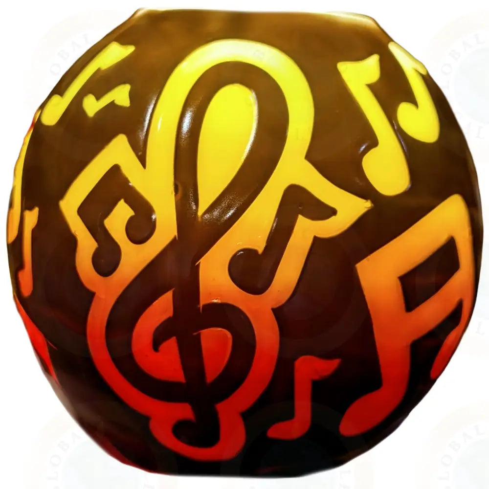 Music Notes Black with White design