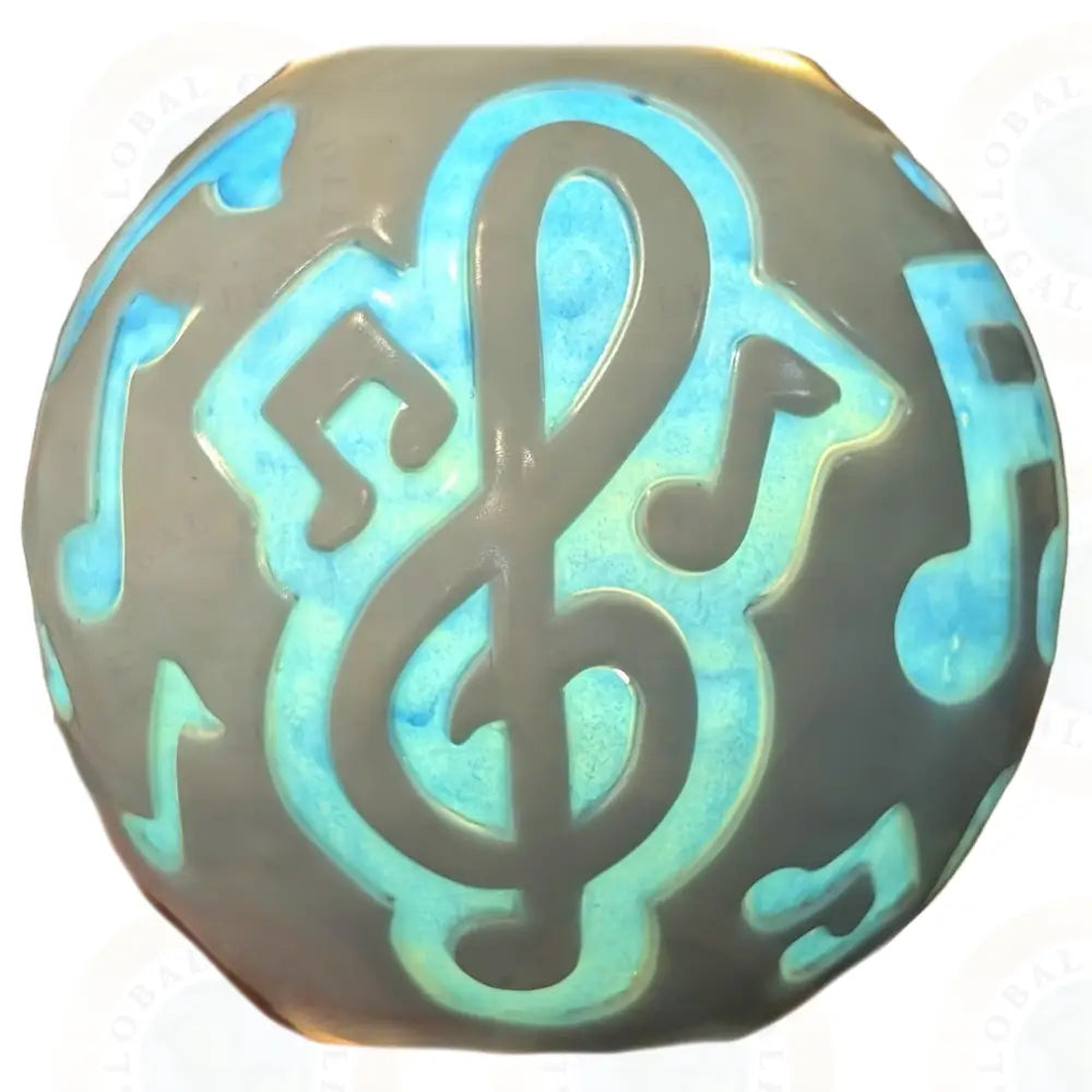 Music Notes White and Blue