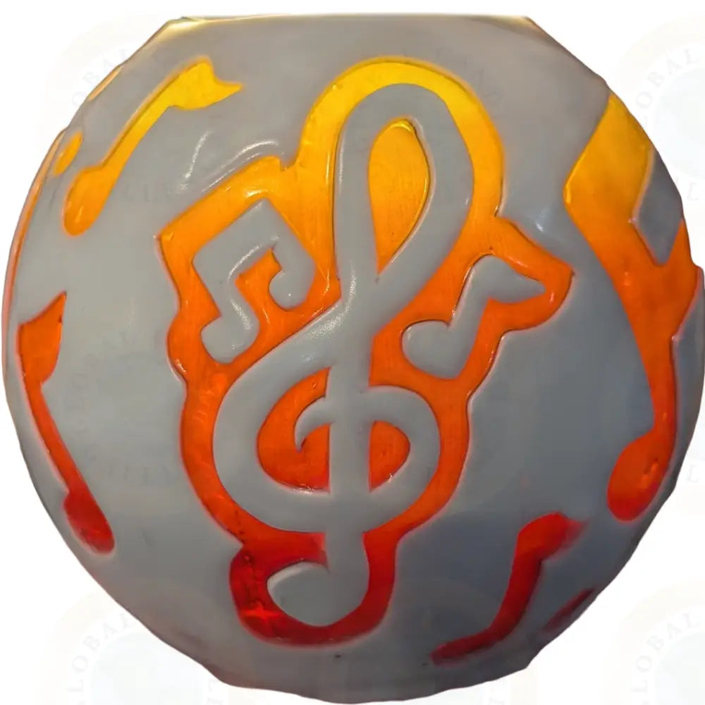 Music Notes White with Black design