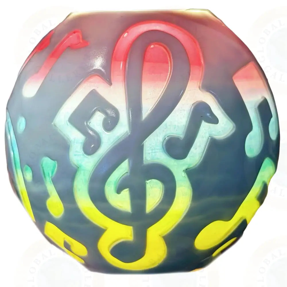 Music Notes White with Multicolor design