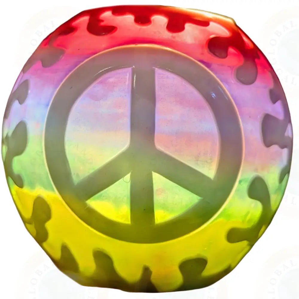 Peace Sign Splatter Multicolor & White