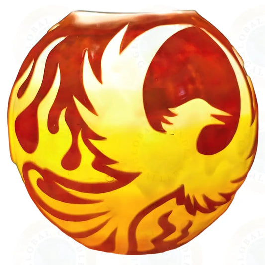 Phoenix Bird with Flames Red & Yellow