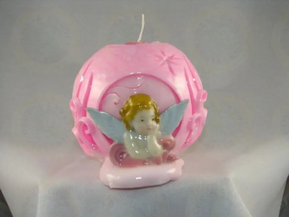 Pink Angel Candle