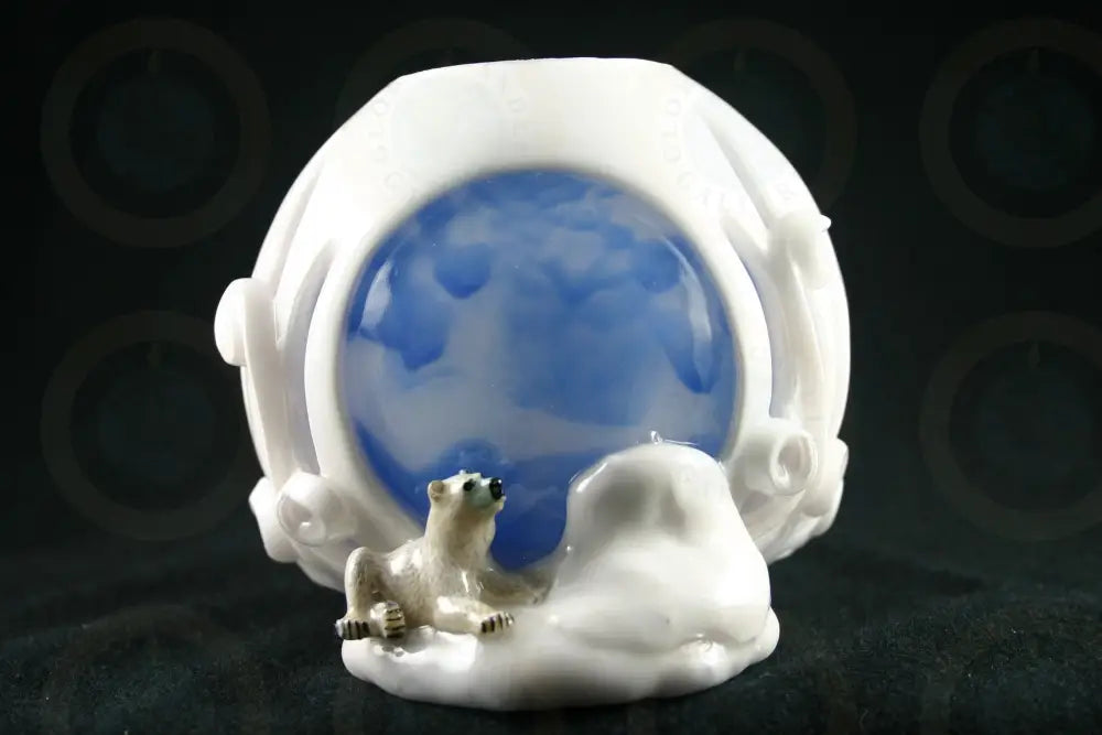 Polar Bear Under the Blue Moon Candle