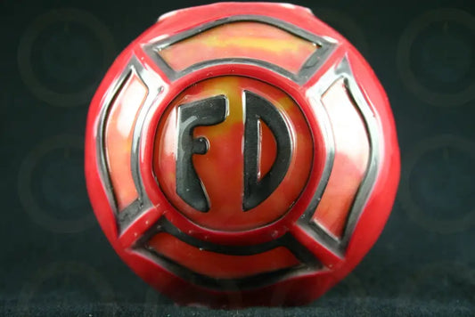 Red Firefighters Candle