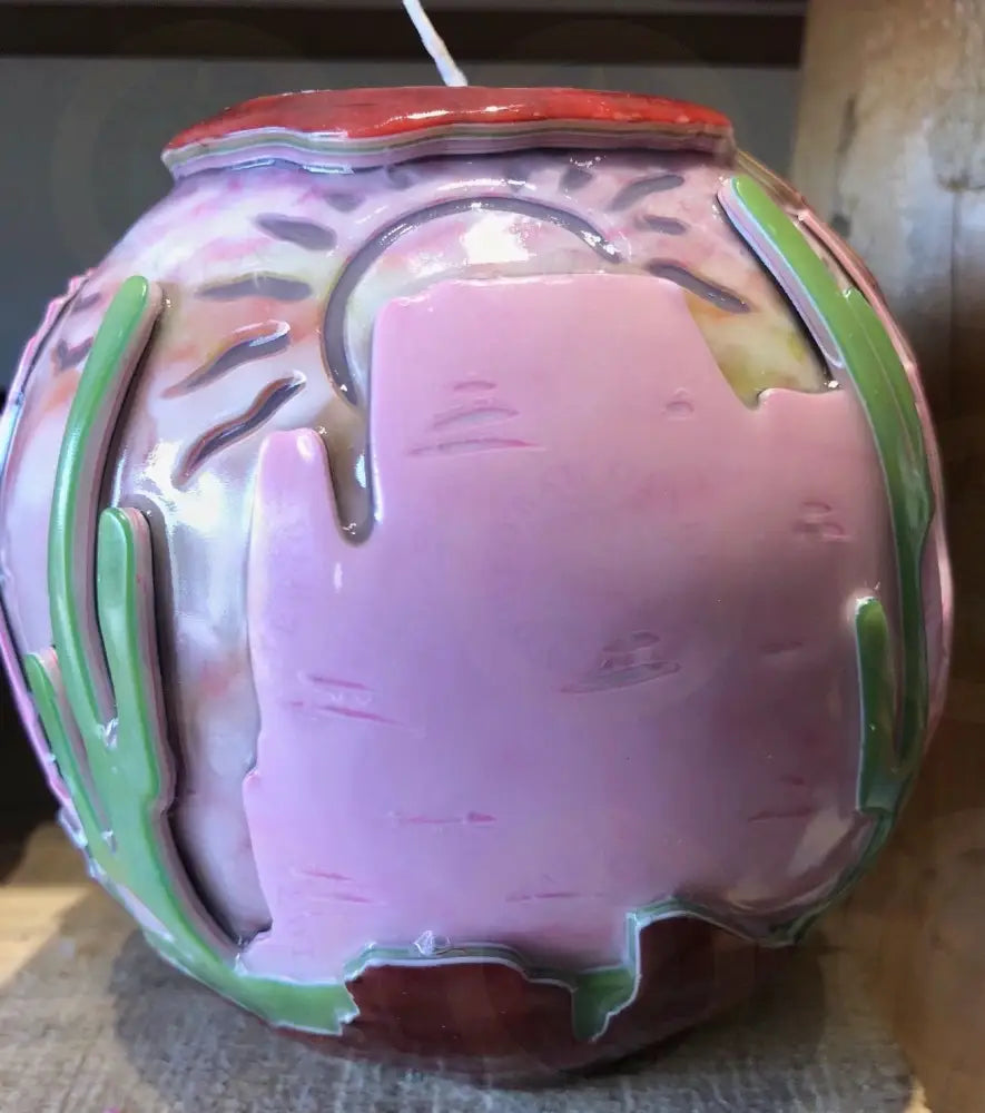 Sedona Pink Green Cactus S Candle Studio