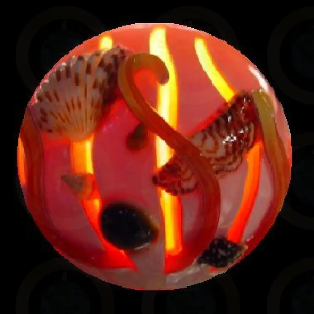 Shell Ball Orange Glowing