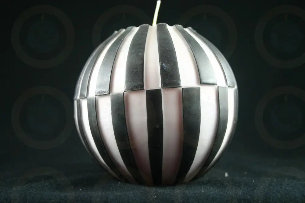 Stripe Art Candle