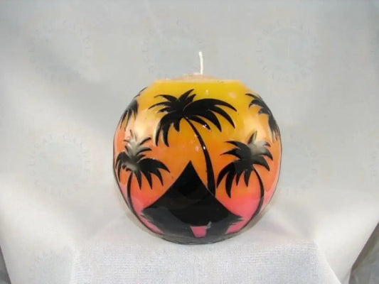 Tiki Hut Palms Candle
