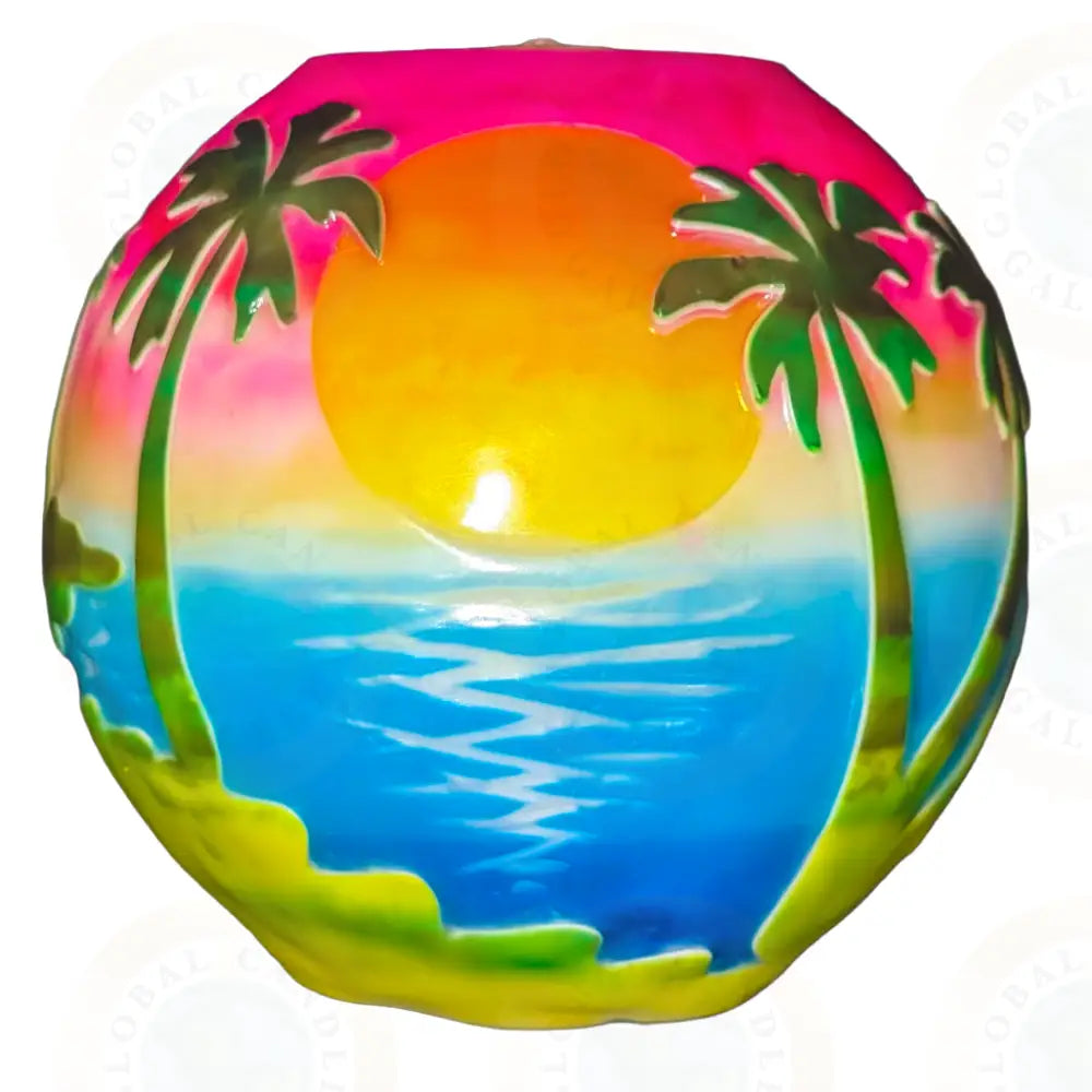 Tropical Landscape Sunset Sunset with Pink Sky